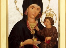 ▲	Obraz wotywny umieszczony w pierwszej katowickiej katedrze.
