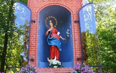 12 sierpnia 1990 r. biskup gdański Tadeusz Gocłowski oraz biskup chełmiński Marian Przykucki uroczyście ukoronowali figurę Maryi.