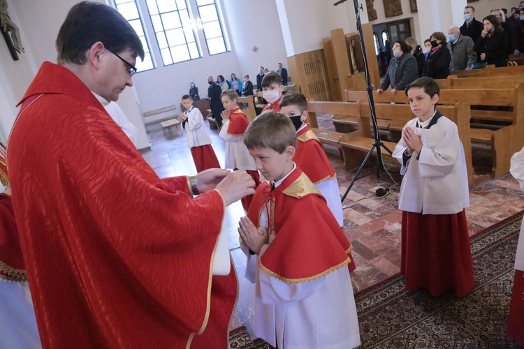 Błogosławieństwo ministrantów w Dobrej