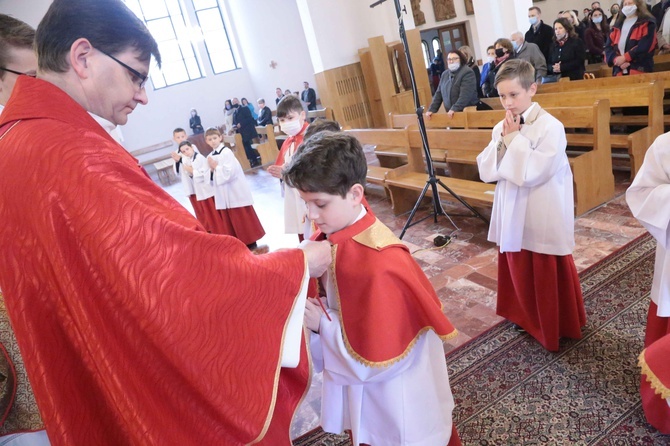 Błogosławieństwo ministrantów w Dobrej