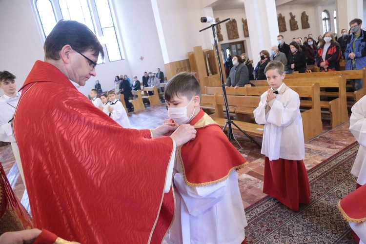 Błogosławieństwo ministrantów w Dobrej