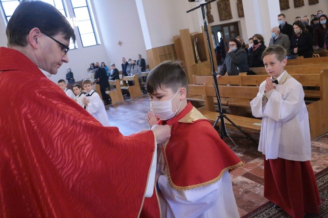 Błogosławieństwo ministrantów w Dobrej