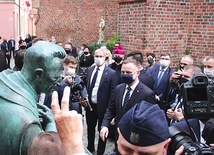 ▲	Dzień wcześniej pamięć ks. Kazimierza Michalskiego uczcił prezydent Andrzej Duda.