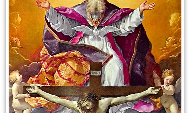 Guido Reni "Trójca Święta", olej na płótnie, 1625 r. kościół Santissima Trinità dei Pellegrini, Rzym