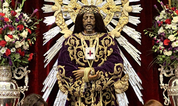 Jezus Nazareński Wykupiony. Rzeźba z Madrytu uratowana przez trynitarzy z rąk muzułmanów.