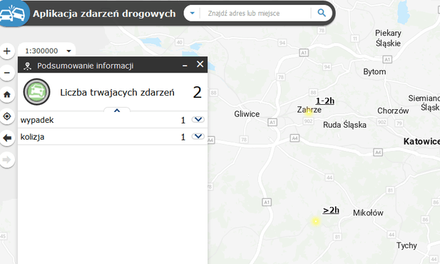 Śląskie. Policja uruchomiła aplikację "Zdarzenia drogowe on-line". Informacje o wypadkach i utrudnieniach