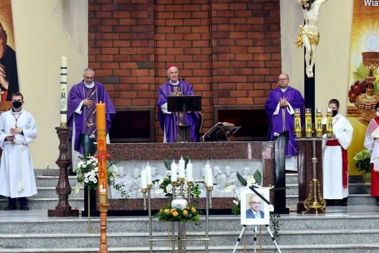 Pogrzeb Kazimierza Stachonia, wieloletniego kościelnego w Świdnicy