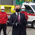 Prezydent Andrzej Duda z wizytą w Centralnej Stacji Ratownictwa Górniczego w Bytomiu