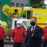 Prezydent Andrzej Duda z wizytą w Centralnej Stacji Ratownictwa Górniczego w Bytomiu