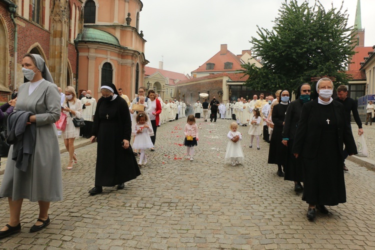 Boże Ciało 2020 w katedrze wrocławskiej 