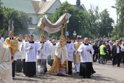 Centralna procesja Bożego Ciała w Krakowie