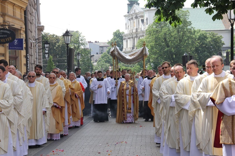 Centralna procesja Bożego Ciała w Krakowie