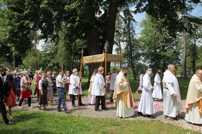 Tarnobrzeg. Procesja w parafii ojcow dominikanów