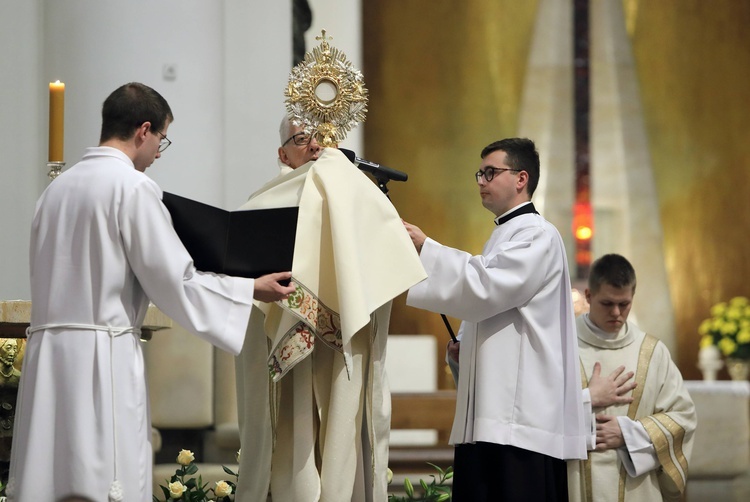 Uroczystości Bożego Ciała w katowickiej katedrze.