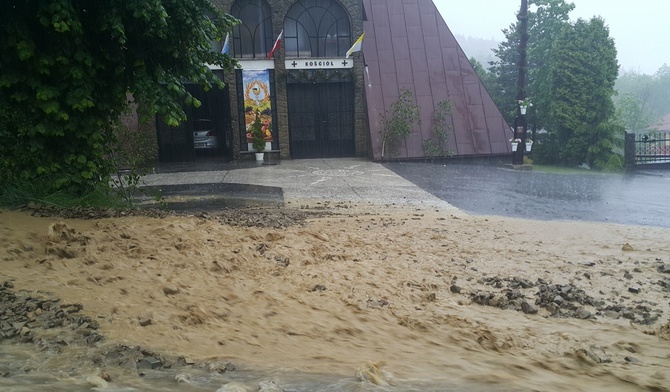 Glisne. Niszczycielska ulewa