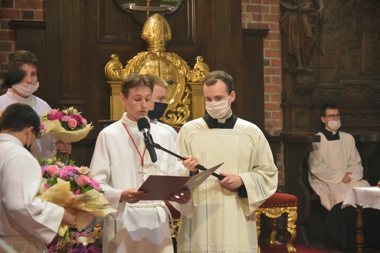 Błogosławieństwo nowych lektorów i ceremoniarzy