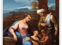 Luca Giordano "Maryja z Jezusem, św. Elżbietą i św. Janem Chrzcicielem", olej na desce, ok. 1697 r. Muzeum Prado, Madryt