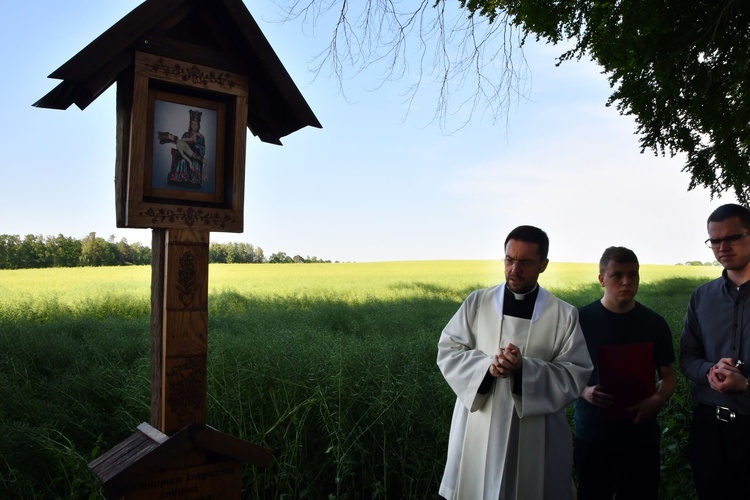 Błogosławieństwo kapliczki w miejscu śmierci ks. Wójtowicza