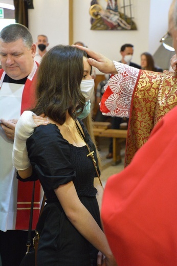 Bierzmowanie w sądeckiej Zawadzie