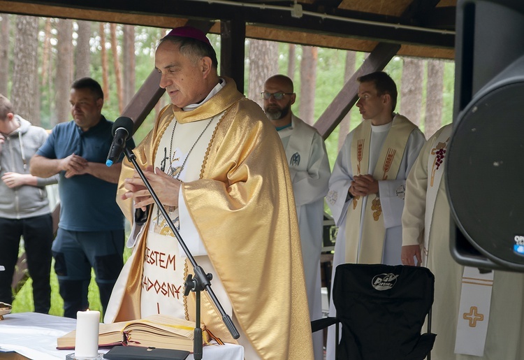 Msza św. na zakończenie spływu