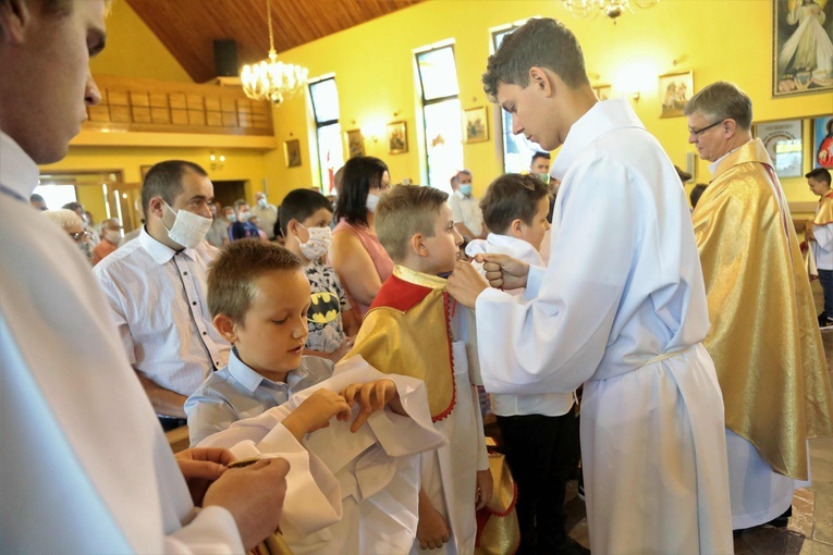 Ministranci w Jodłówce-Wałkach
