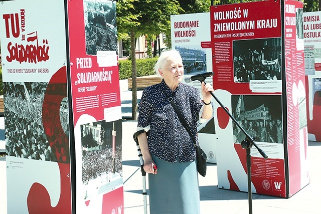 Urszula Radek, uczestniczka świdnickiego strajku.