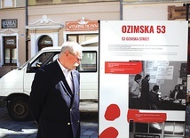 Bogusław Bardon, pierwszy przewodniczący MKZ „Solidarność” w Opolu podczas otwarcia wystawy.