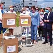 ▲	Przekazany sprzęt będzie służył także po ustaniu epidemii.