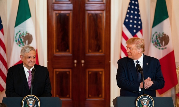 Trump i Obrador zapewniali w Białym Domu o dobrych relacjach USA-Meksyk