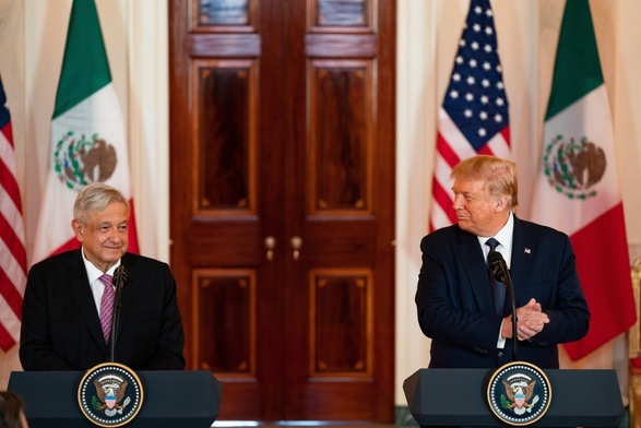 Trump i Obrador zapewniali w Białym Domu o dobrych relacjach USA-Meksyk
