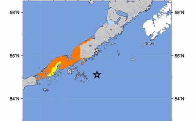 Potężne trzęsienie ziemi na Alasce