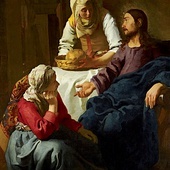 Jan Vermeer, „Chrystus w domu Marty i Marii” (1654–1656), Szkocka Galeria Narodowa.