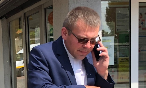 Ks. Tomasz Niedziela już po raz kolejny uczestniczył w patrolu we wspomnienie św. Krzysztofa.