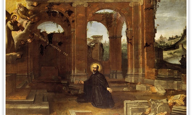 Autor nieznany "Wizja św. Ignacego Loyoli" olej na płótnie, 1622–1630, kolekcja prywatna