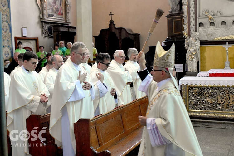 Pożegnanie pieszych pątników pieszej pielgrzymki na Jasną Górę