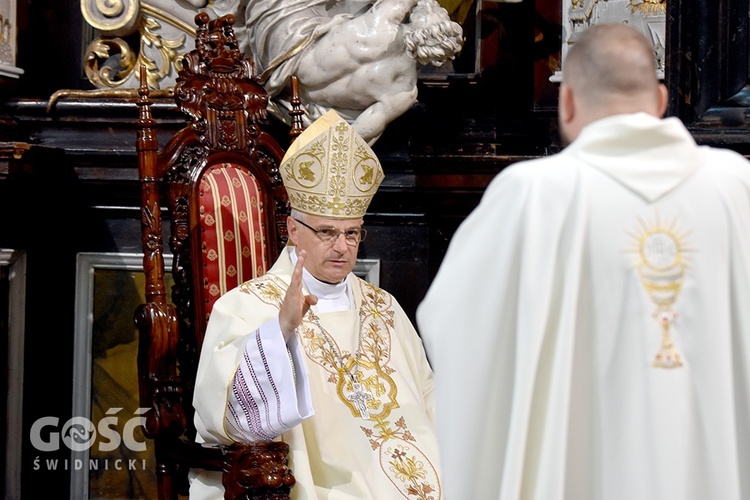 Pożegnanie pieszych pątników pieszej pielgrzymki na Jasną Górę