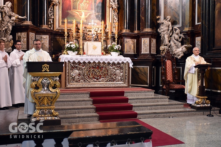 Pożegnanie pieszych pątników pieszej pielgrzymki na Jasną Górę