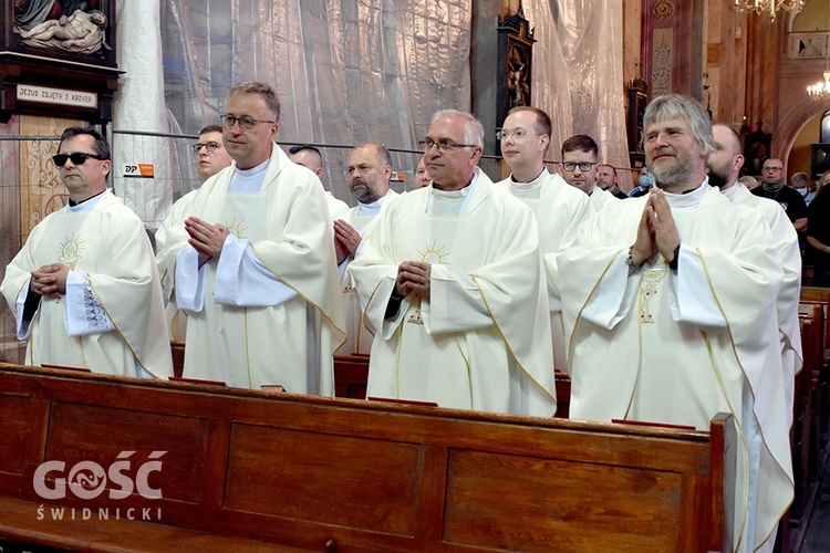 Pożegnanie pieszych pątników pieszej pielgrzymki na Jasną Górę