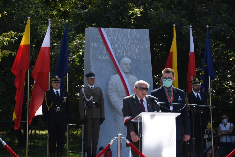 Odsłonięcie pomnika Agatona na Powiślu