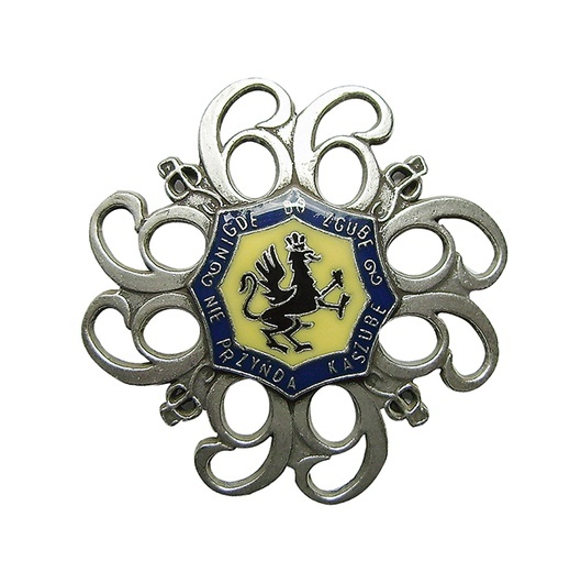 Odznaka pamiątkowa 66. Kaszubskiego Pułku Piechoty.