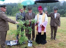 Orzechowo. Posadzenie dębów katyńskich