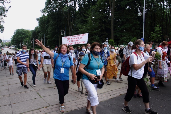 Wejście 40. Pieszej Pielgrzymki Krakowskiej na Jasną Górę