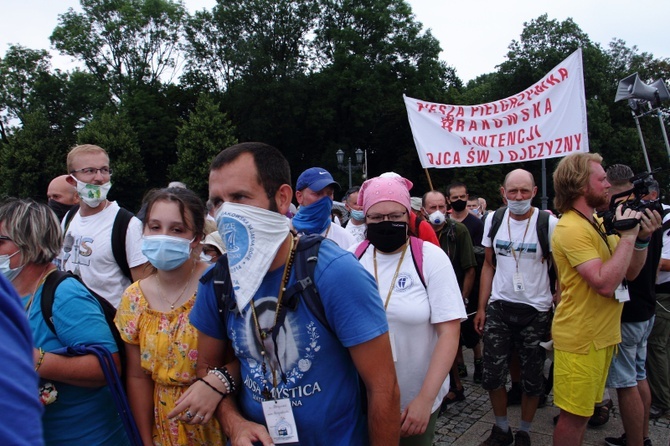 Wejście 40. Pieszej Pielgrzymki Krakowskiej na Jasną Górę