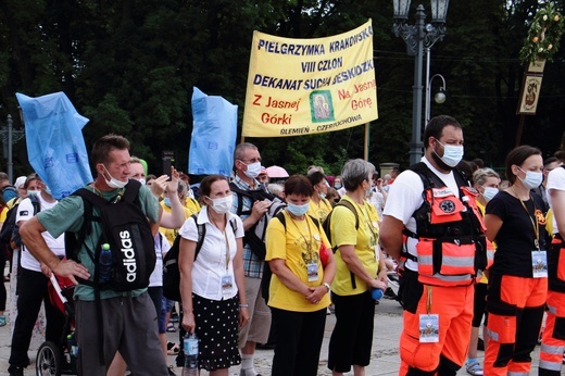 Wejście 40. Pieszej Pielgrzymki Krakowskiej na Jasną Górę