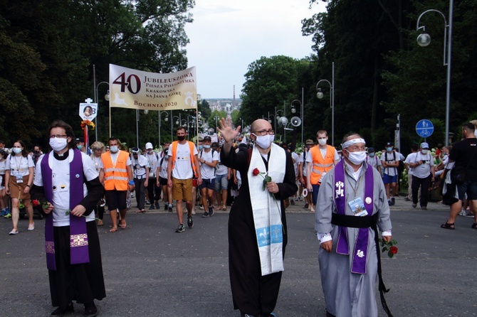 Wejście 40. Pieszej Pielgrzymki Krakowskiej na Jasną Górę