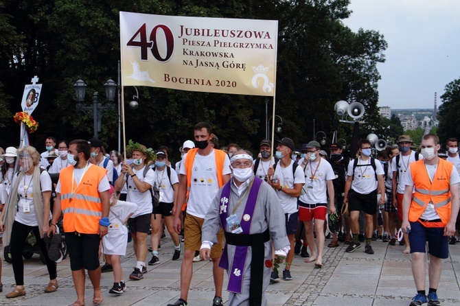 Wejście 40. Pieszej Pielgrzymki Krakowskiej na Jasną Górę