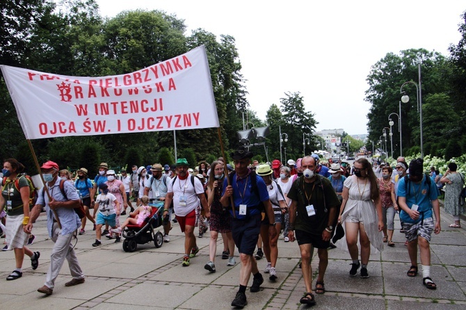 Wejście 40. Pieszej Pielgrzymki Krakowskiej na Jasną Górę