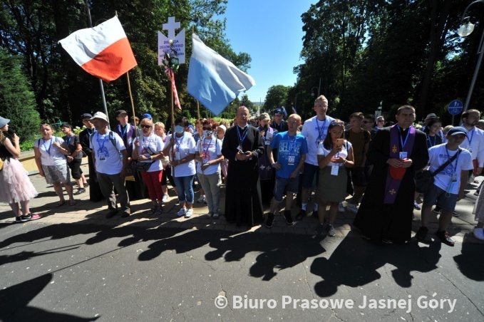 Wejście 38. Zielonogórsko-Gorzowskiej Pieszej Pielgrzymki na Jasną Górę