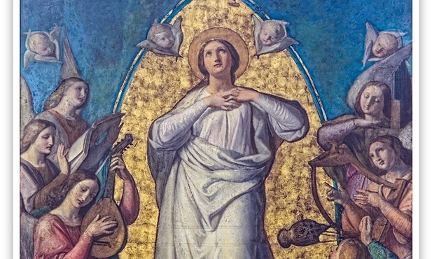 Bonaventura Emler "Wniebowzięcie Maryi", olej na płótnie, 1857 r. kościół Wniebowzięcia NMP, Bytom
