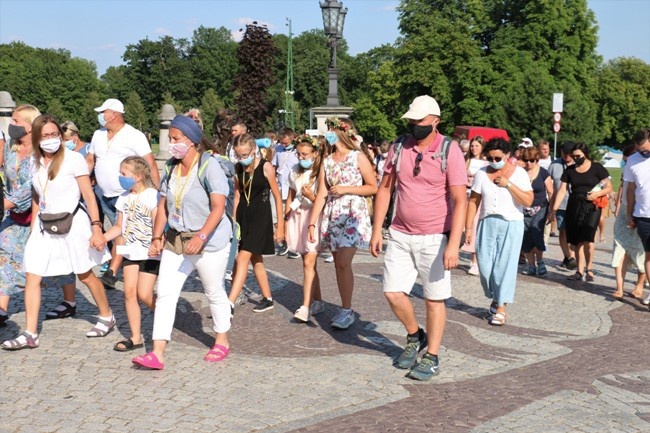 Pielgrzymka na Jasną Górę - wejście